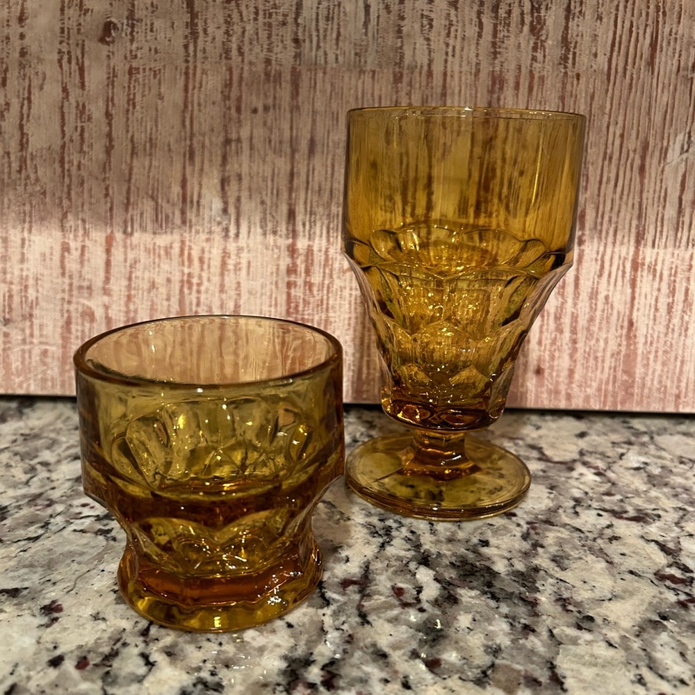 Georgian Honeycomb Glasses